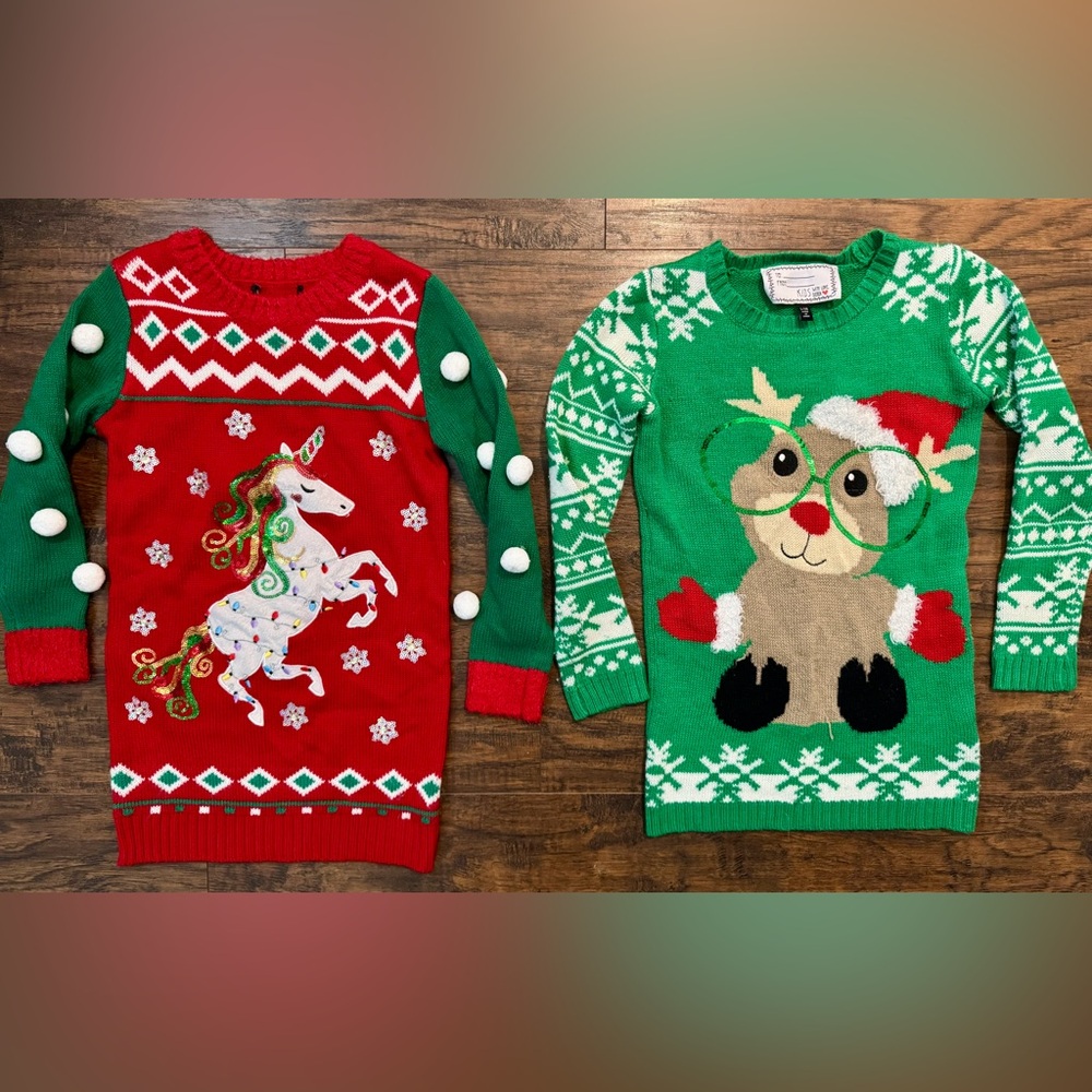 Girls Christmas/Holiday Sweaters